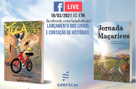 Cartaz do Evento de divulgação do livro Jornada Maçaricos. Dia 18/03/22 através do facebook ABCD